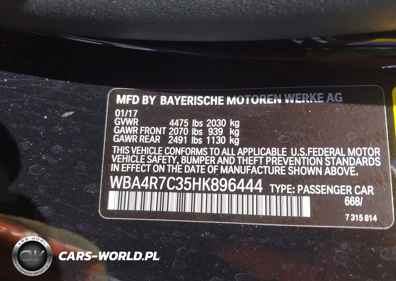 2017 BMW 430I VIN:WBA4R7C35HK896444 - 9