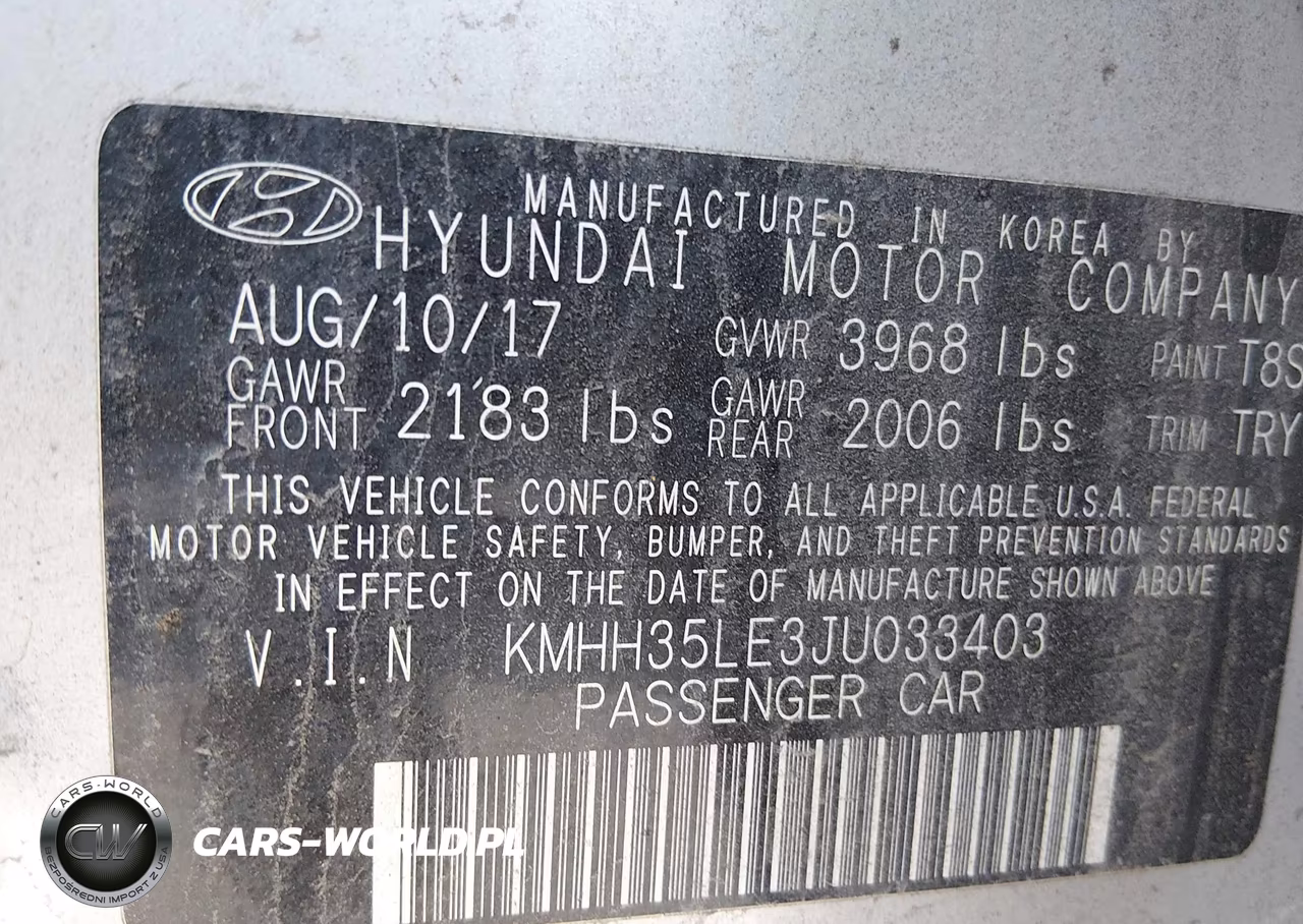 2018 Hyundai Elantra Gt VIN:KMHH35LE3JU033403 - 9