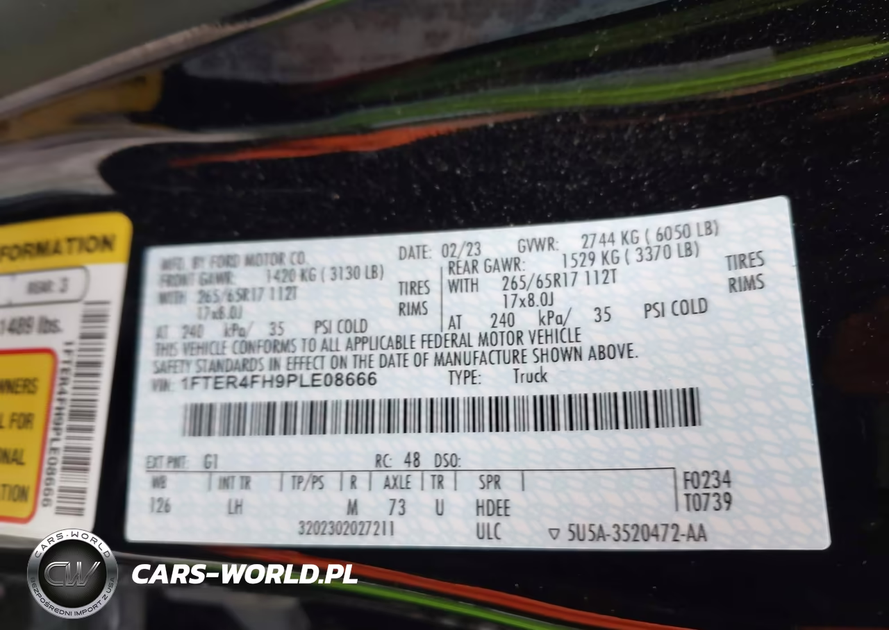 2023 Ford Ranger Xlt VIN:1FTER4FH9PLE08666 - 9