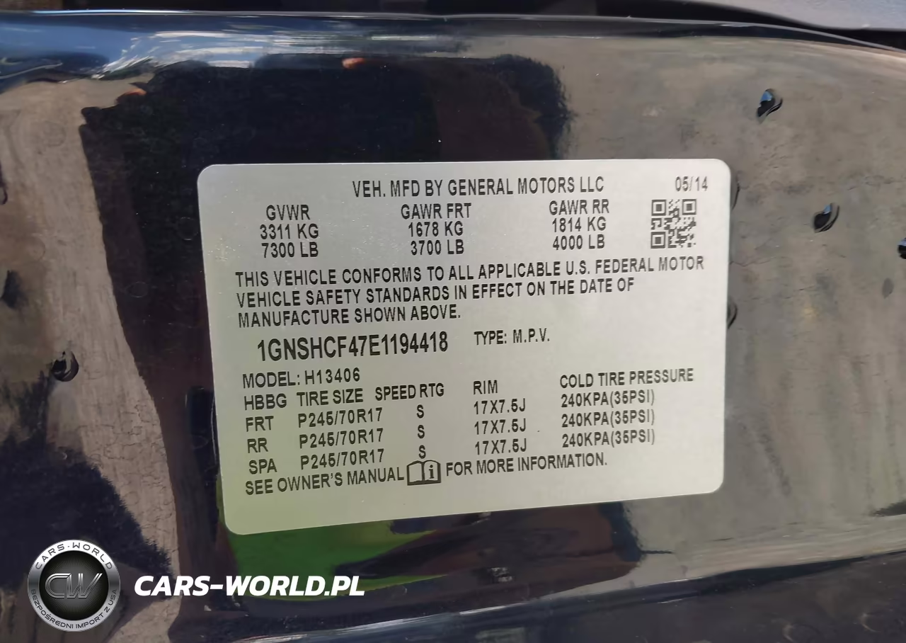 2014 Chevrolet Express 1500 Lt VIN:1GNSHCF47E1194418 - 9