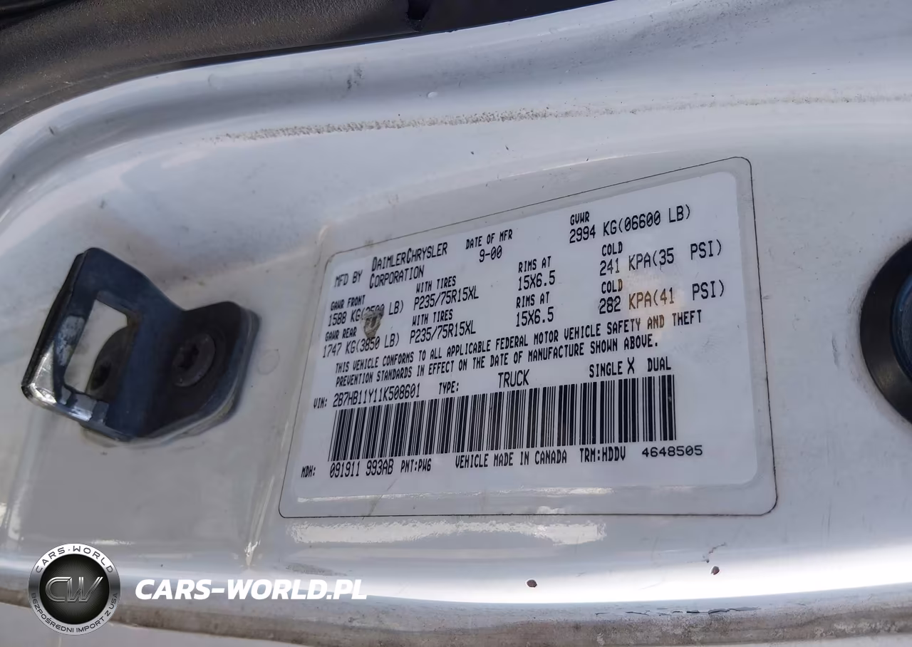 2001 Dodge Ram Van 1500 Conversion VIN:2B7HB11Y11K508601 - 9