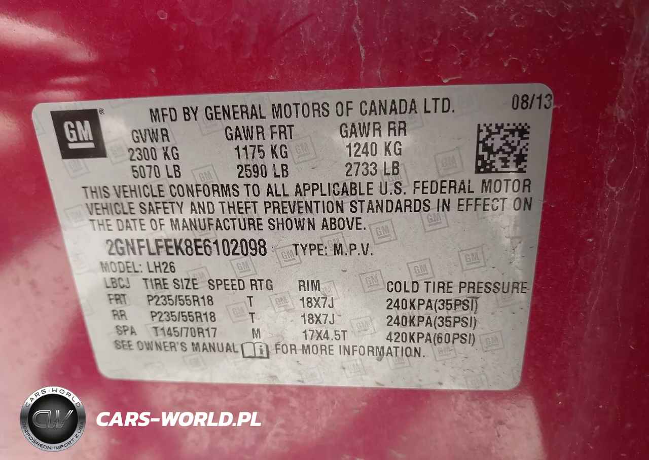 2014 Chevrolet Equinox Lt VIN:2GNFLFEK8E6102098 - 9