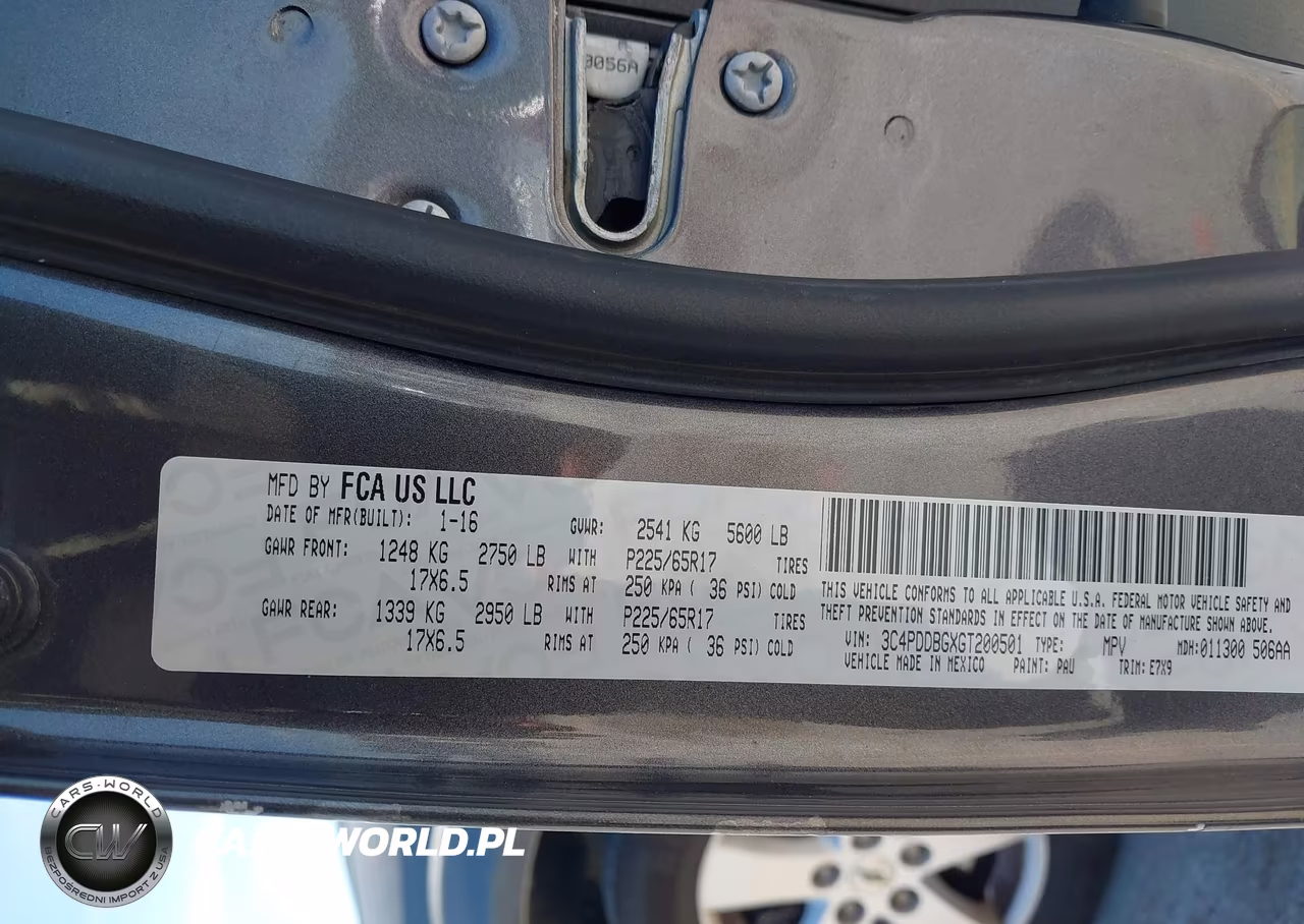 2016 Dodge Journey Sxt VIN:3C4PDDBGXGT200501 - 9