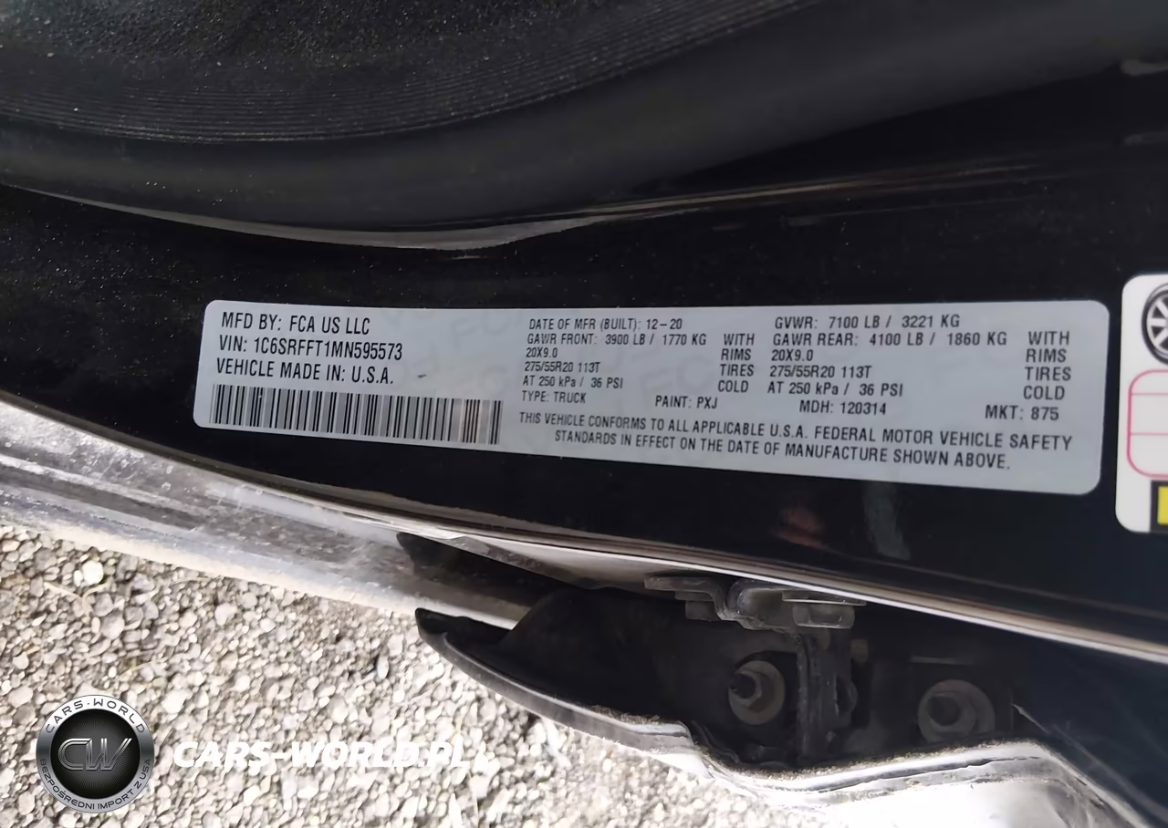 2021 Ram 1500 Big Horn 4X4 5'7 Box VIN:1C6SRFFT1MN595573 - 9