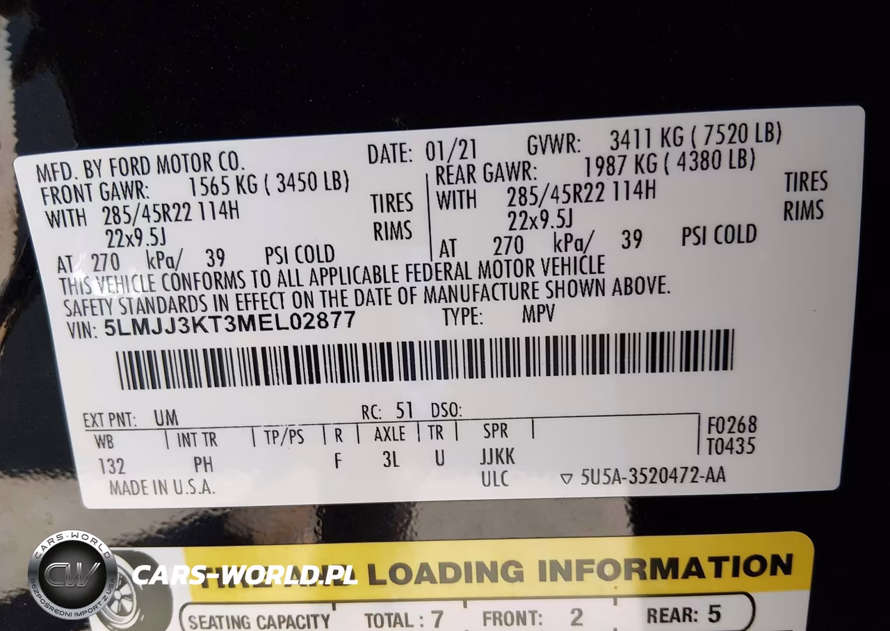 2021 Lincoln Navigator Reserve L VIN:5LMJJ3KT3MEL02877 - 9