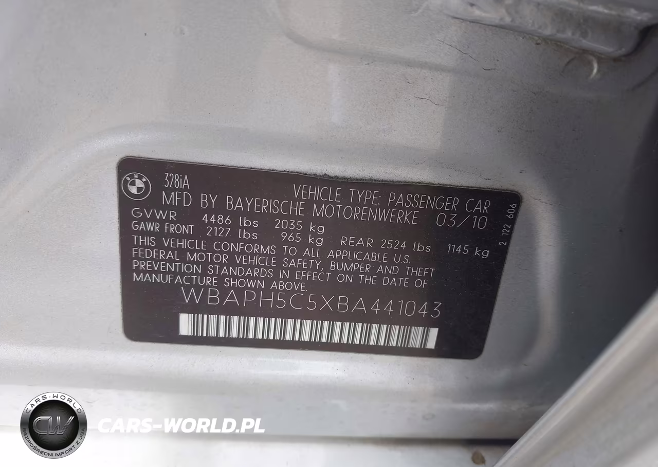2011 BMW 328I VIN:WBAPH5C5XBA441043 - 9