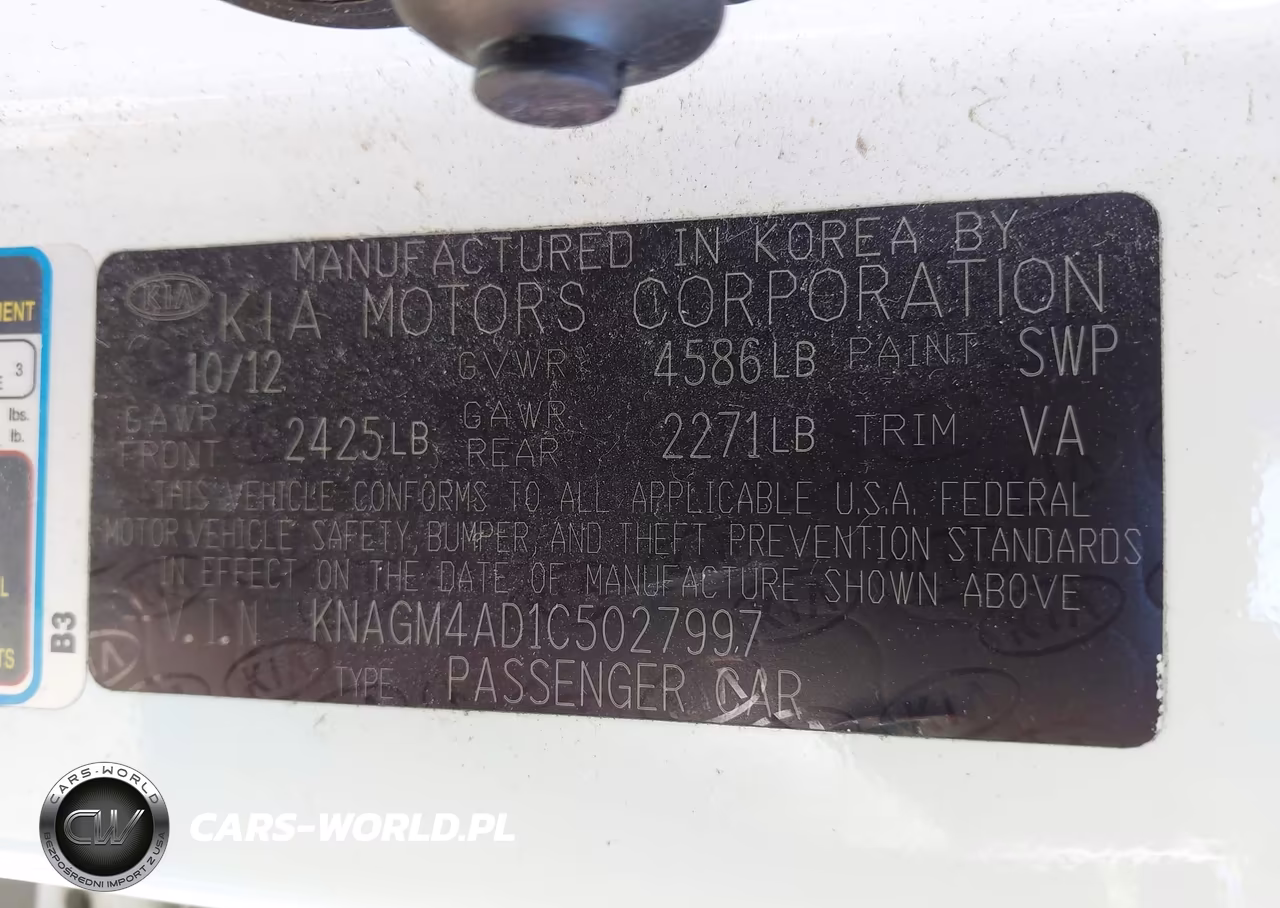 2012 Kia Optima Hybrid Ex VIN:KNAGM4AD1C5027997 - 9