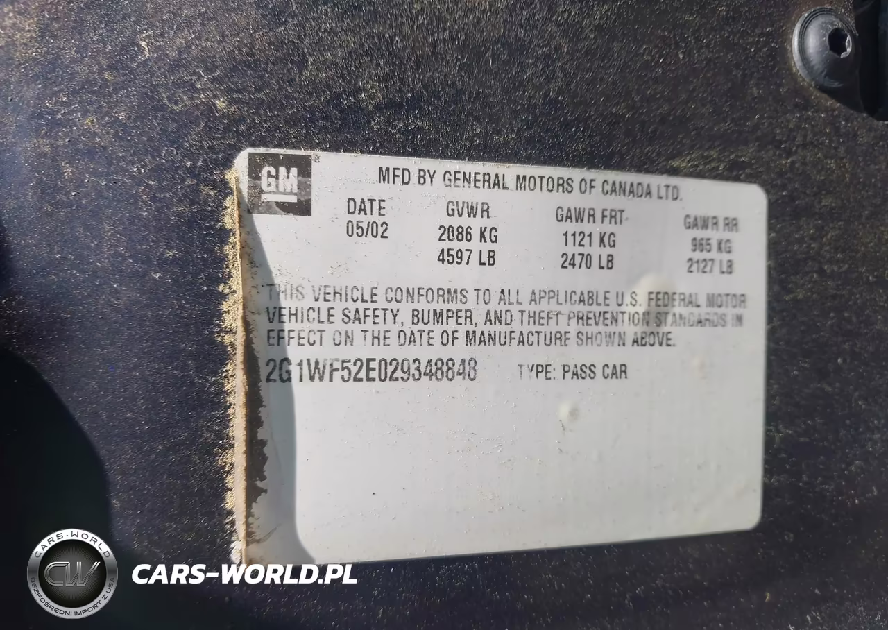 2002 Chevrolet Impala VIN:2G1WF52E029348848 - 9