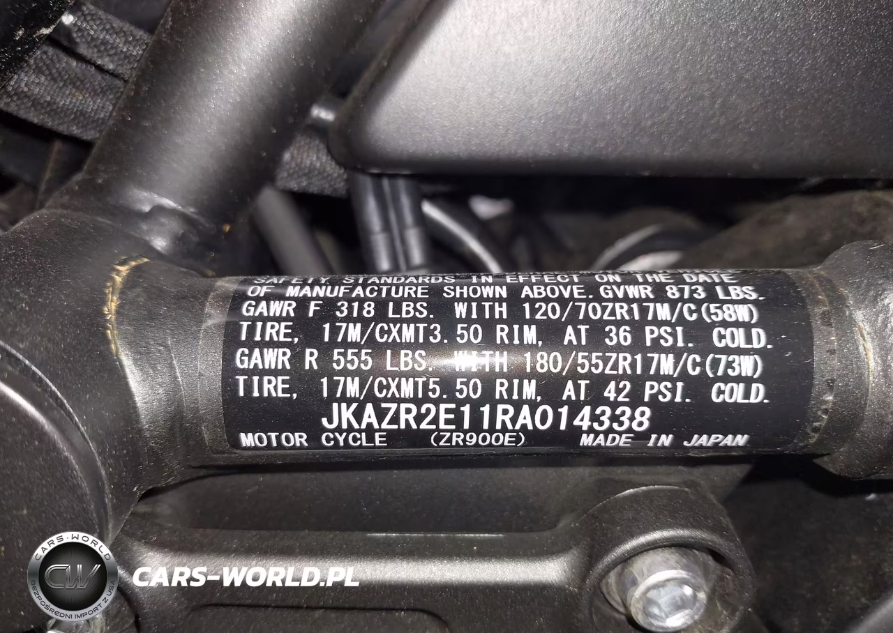 2024 Kawasaki Zr900 VIN:JKAZR2E11RA014338 - 10