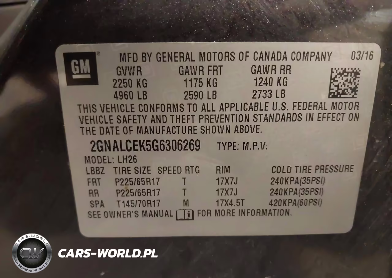 2016 Chevrolet Equinox Lt VIN:2GNALCEK5G6306269 - 9