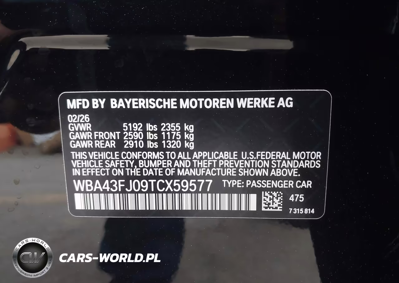 2026 BMW 530I VIN:WBA43FJ09TCX59577 - 9