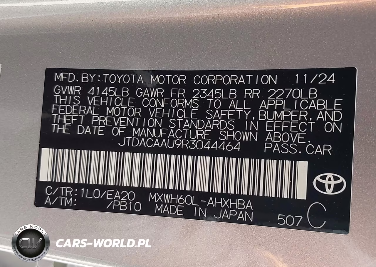 2024 Toyota Prius Limited VIN:JTDACAAU9R3044464 - 9