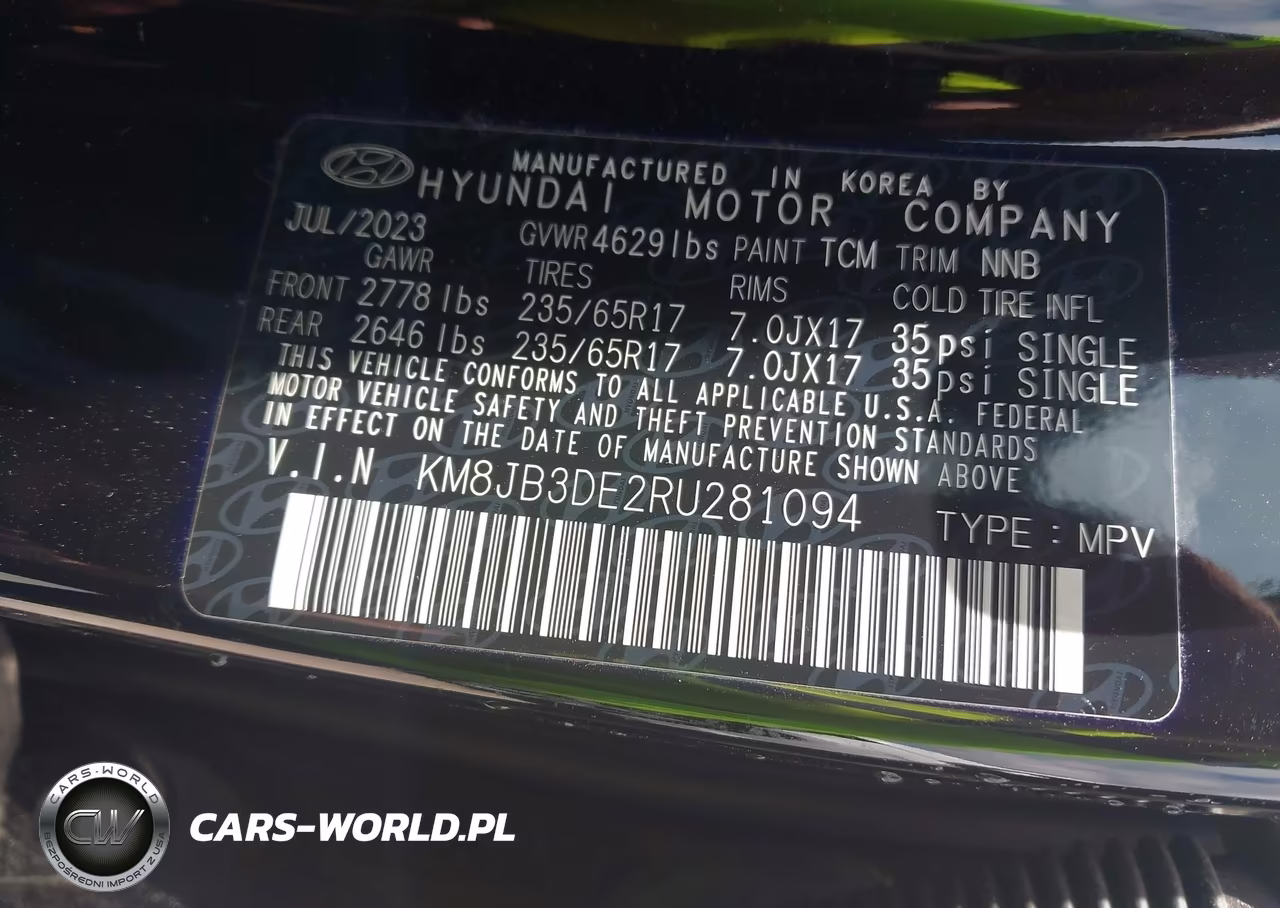 2024 Hyundai Tucson Sel VIN:KM8JB3DE2RU281094 - 9