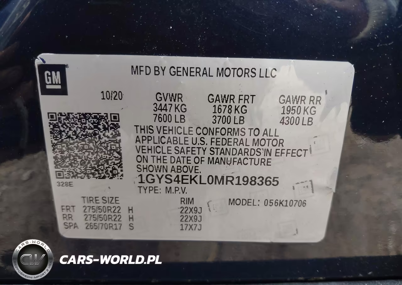 2021 Cadillac Escalade 4Wd Sport VIN:1GYS4EKL0MR198365 - 9