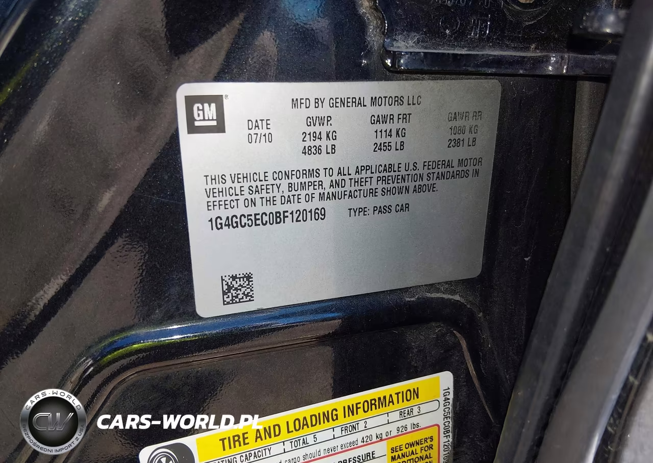 2011 Buick Lacrosse Cxl VIN:1G4GC5EC0BF120169 - 9