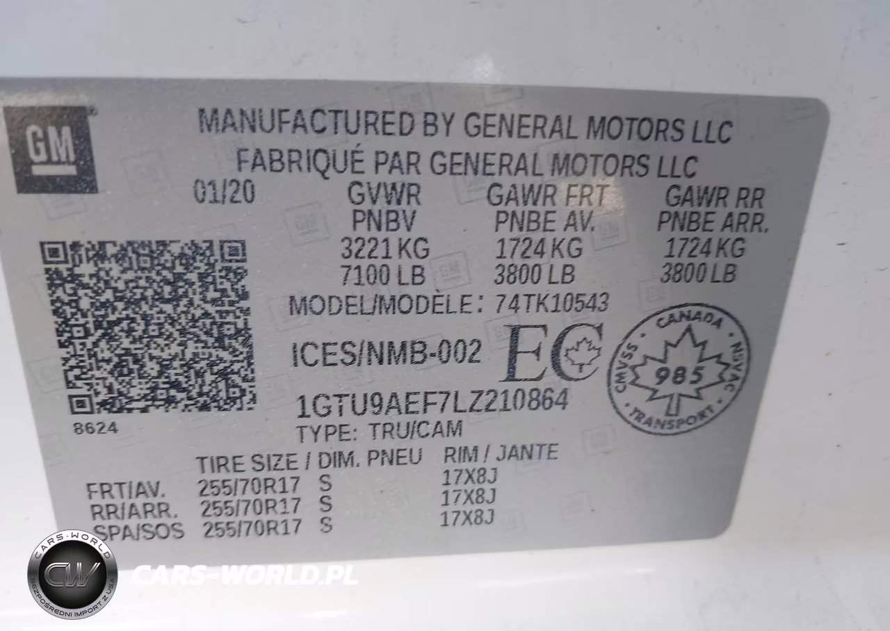 2020 GMC Sierra 1500 VIN:1GTU9AEF7LZ210864 - 9