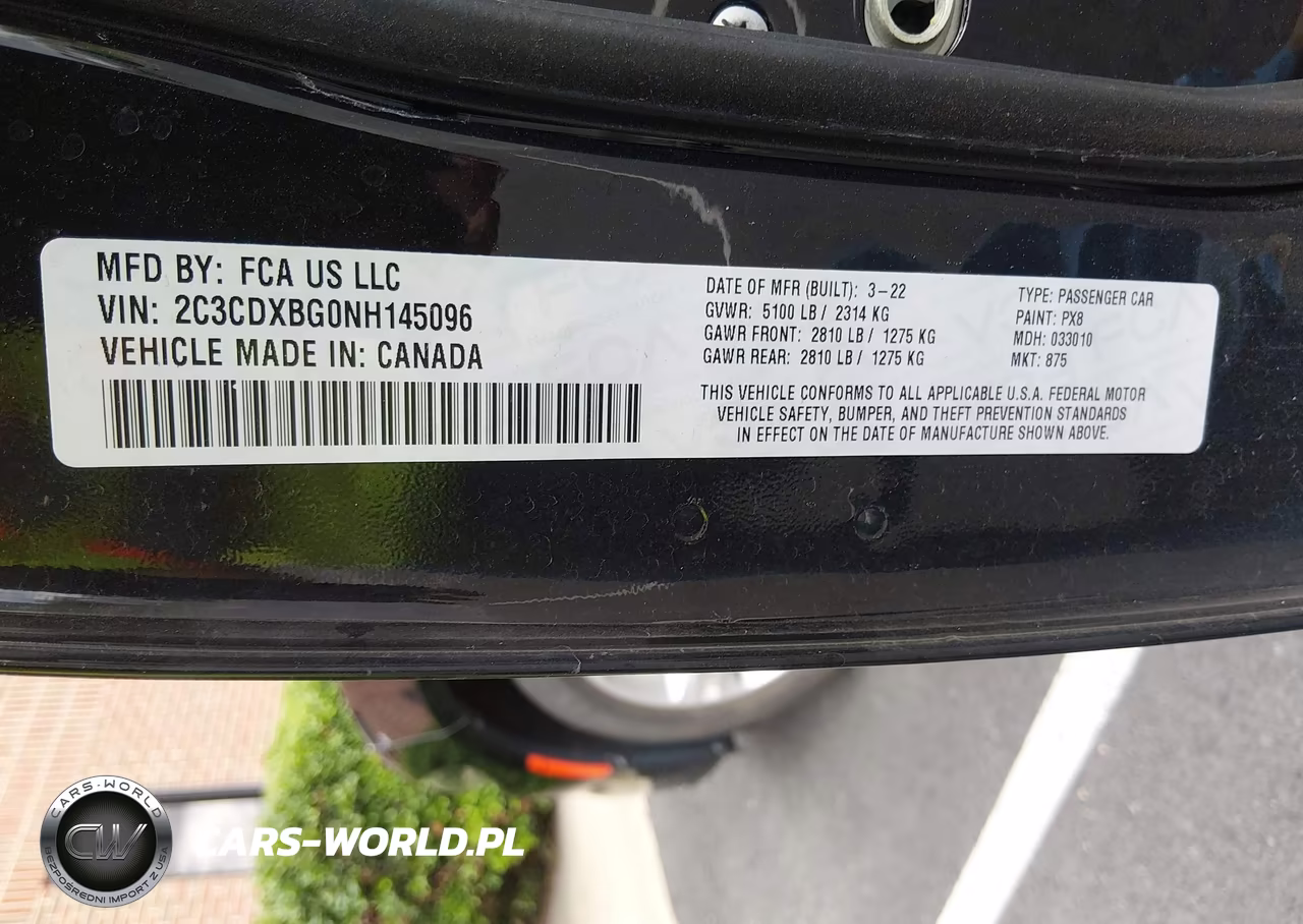 2022 Dodge Charger Sxt Rwd VIN:2C3CDXBG0NH145096 - 9