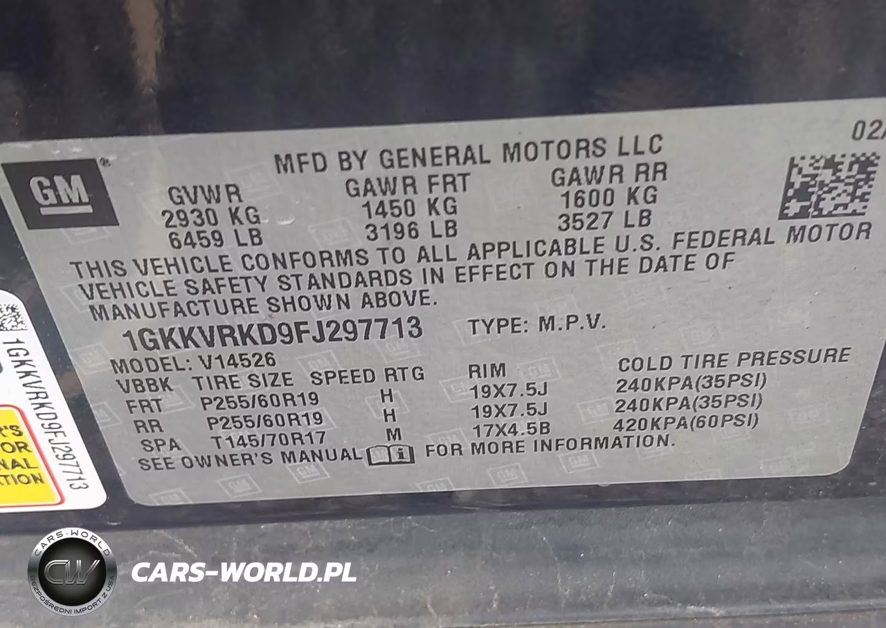 2015 GMC Acadia Slt-1 VIN:1GKKVRKD9FJ297713 - 9