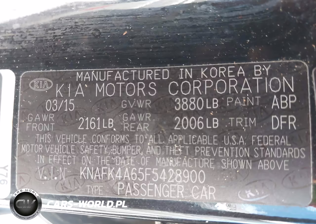 2015 Kia Forte Lx VIN:KNAFK4A65F5428900 - 9
