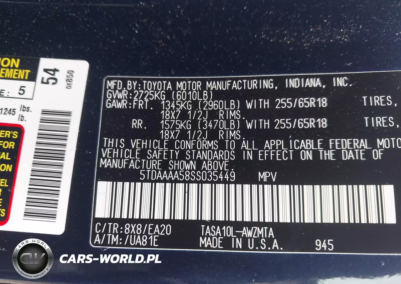 2025 Toyota Grand Highlander Xle VIN:5TDAAAA58SS035449 - 9