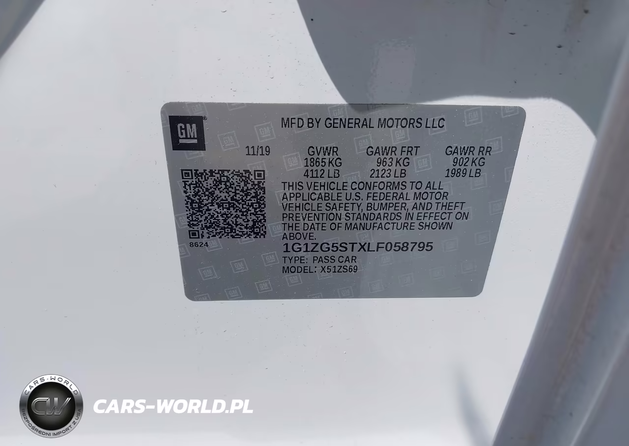2020 Chevrolet Malibu Fwd Rs VIN:1G1ZG5STXLF058795 - 9