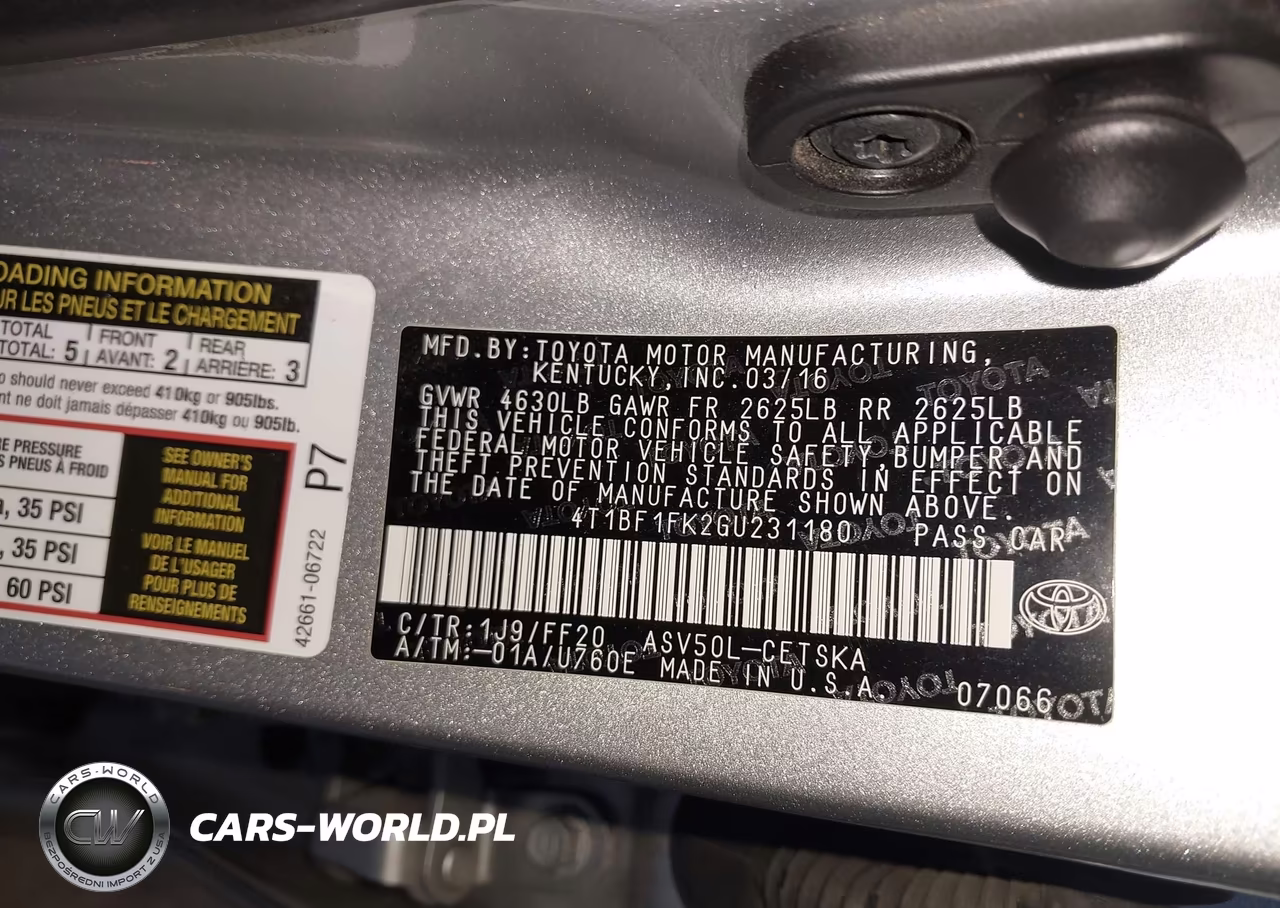 2016 Toyota Camry Se VIN:4T1BF1FK2GU231180 - 9