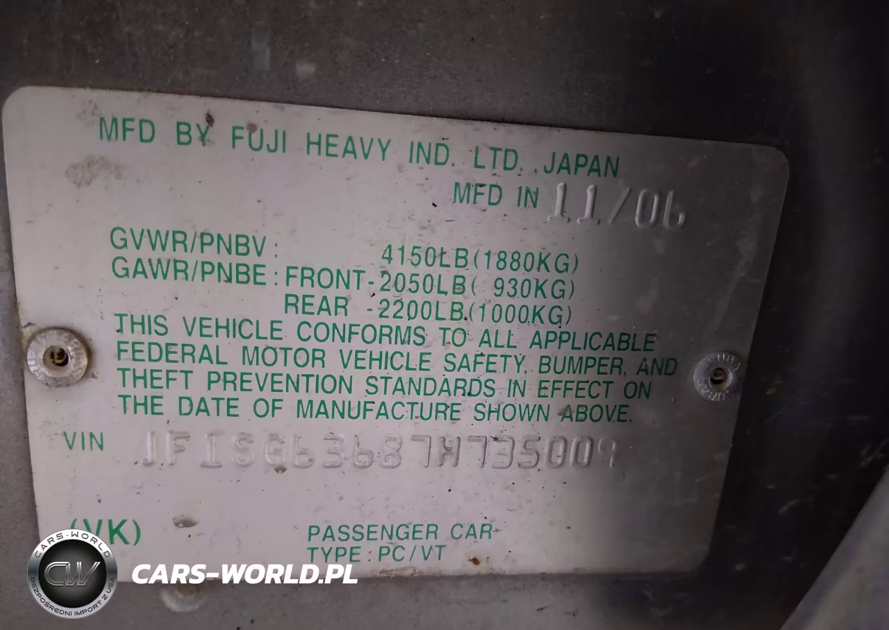 2007 Subaru Forester Sports 2.5X VIN:JF1SG63687H735009 - 9