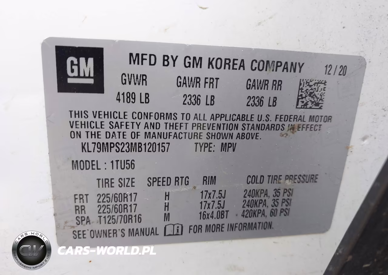 2021 Chevrolet Trailblazer Fwd Lt VIN:KL79MPS23MB120157 - 9