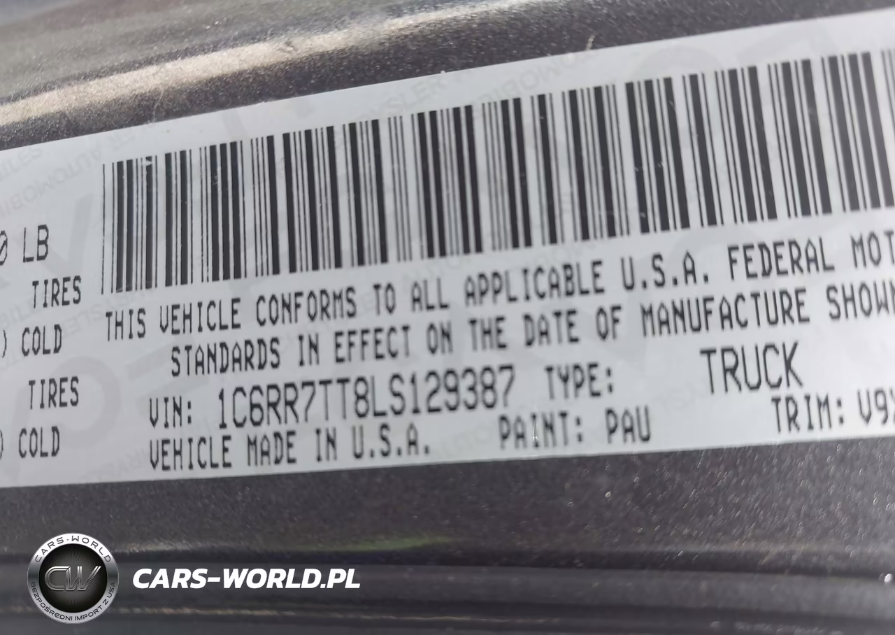 2020 Ram 1500 Classic Slt 4X4 6'4 Box VIN:1C6RR7TT8LS129387 - 9