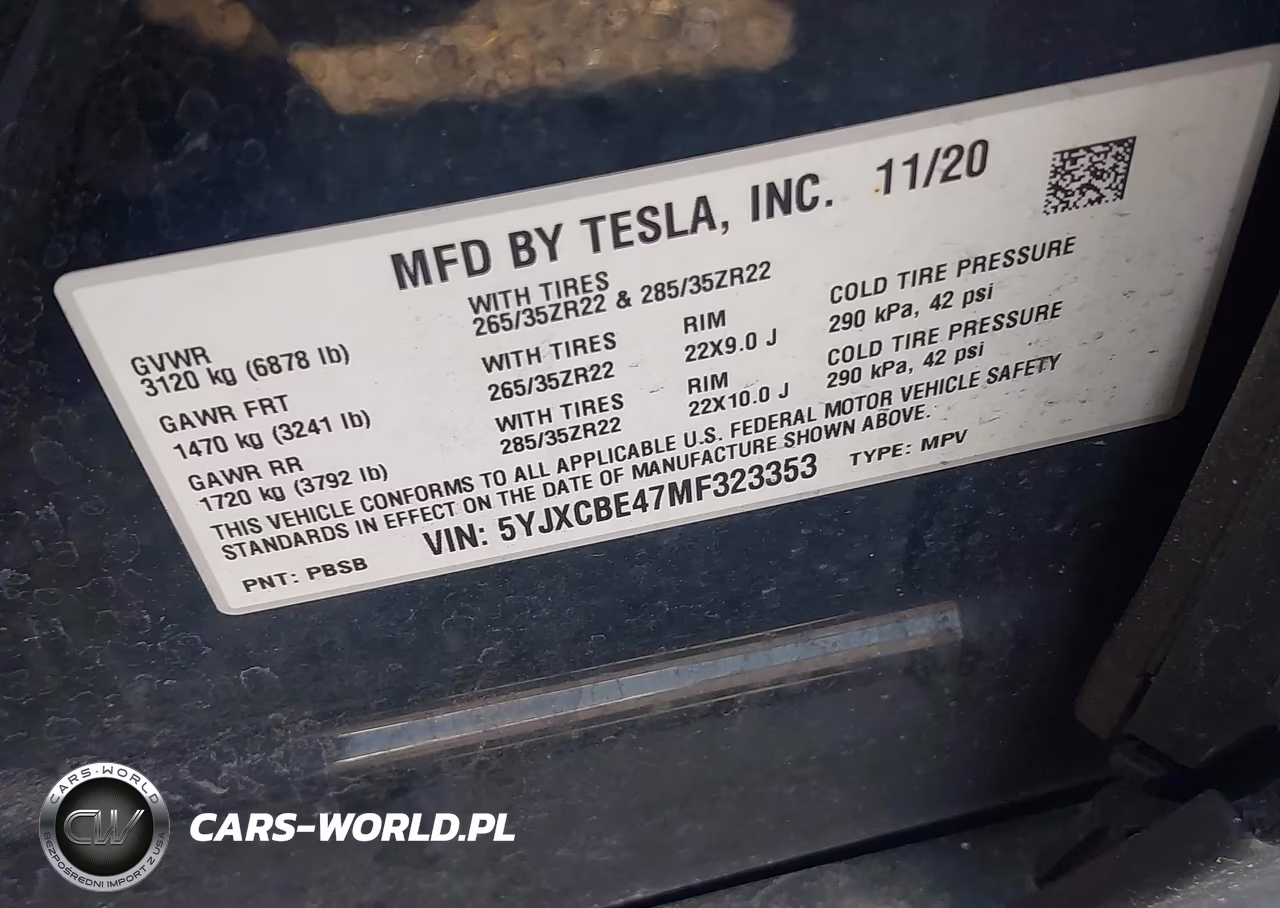2021 Tesla Model X Performance Dual Motor All-Wheel Drive VIN:5YJXCBE47MF323353 - 9