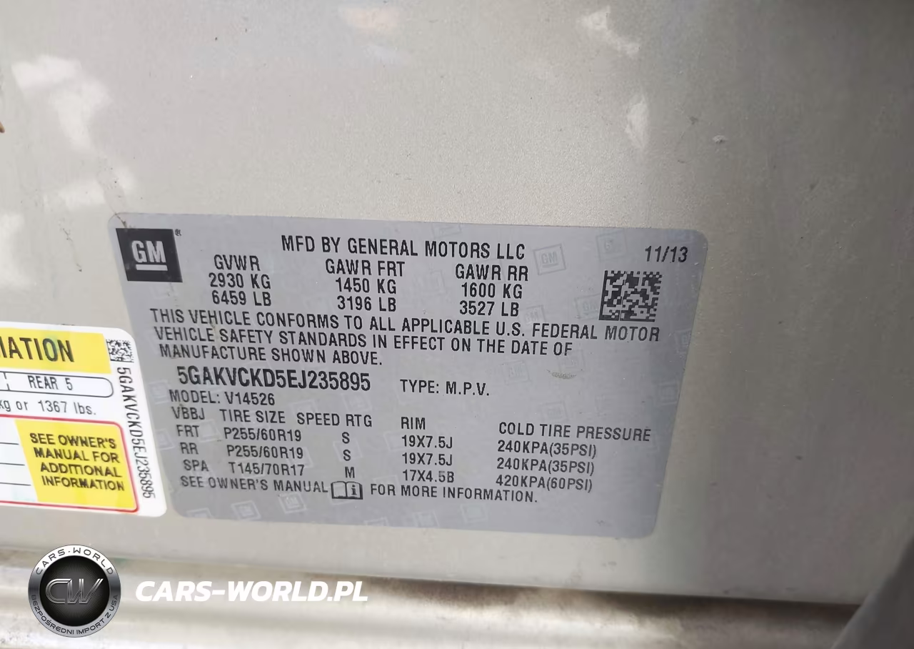 2014 Buick Enclave Premium VIN:5GAKVCKD5EJ235895 - 9