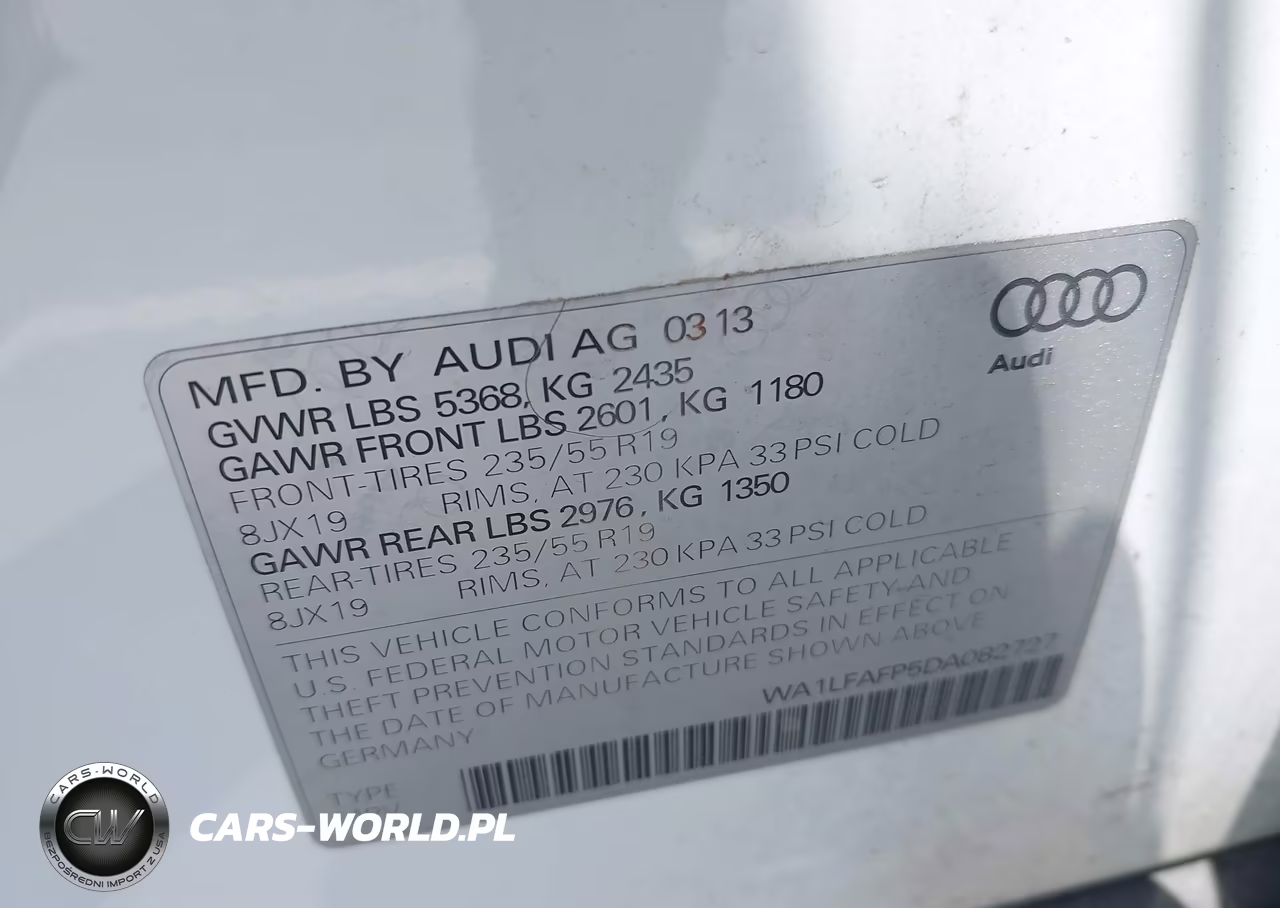 2013 Audi Q5 2.0T Premium VIN:WA1LFAFP5DA082727 - 9