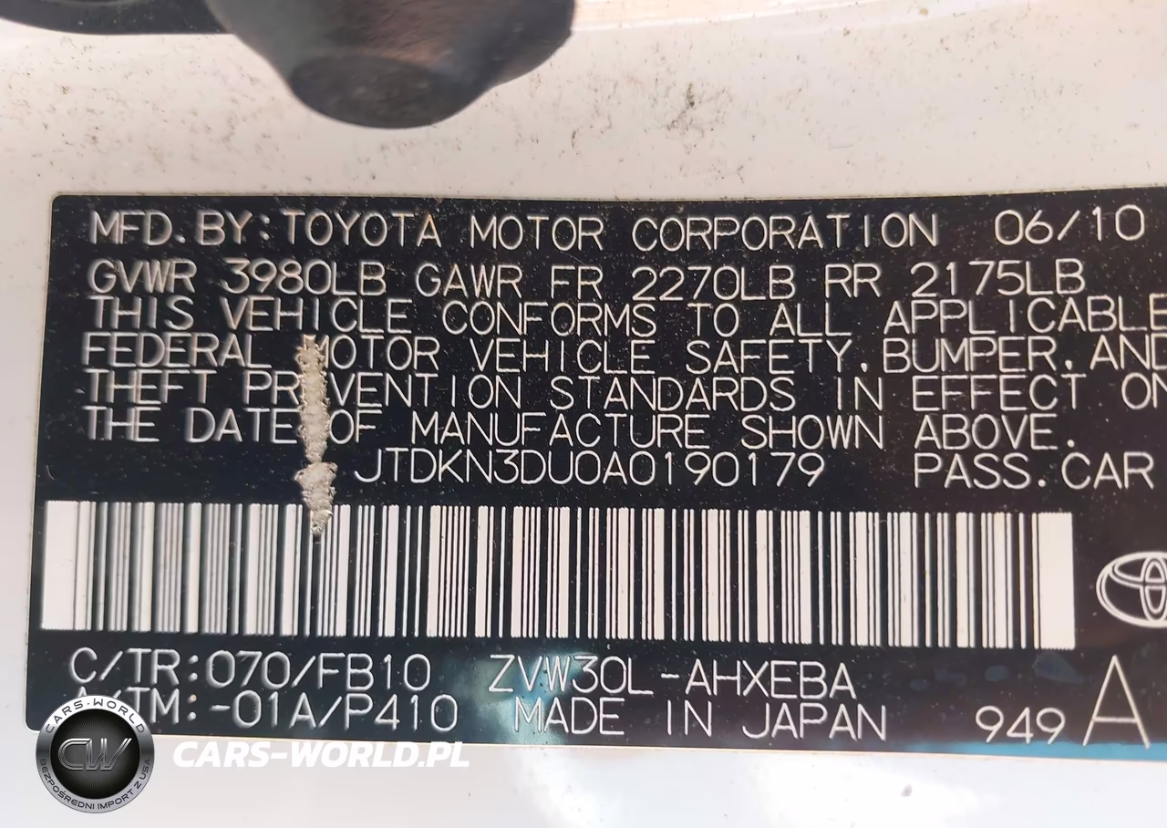 2010 Toyota Prius Iii VIN:JTDKN3DU0A0190179 - 9
