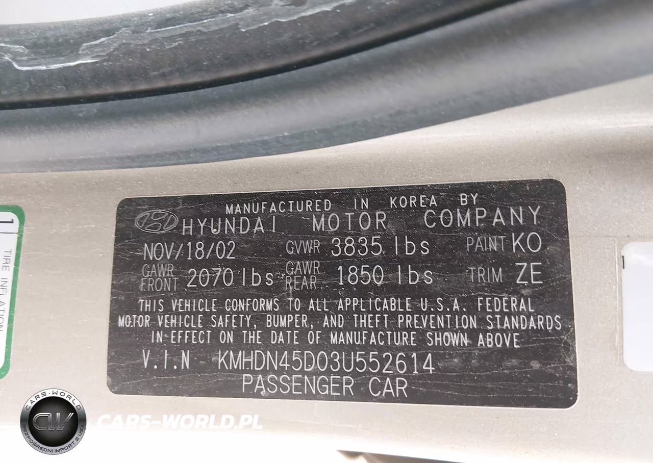 2003 Hyundai Elantra Gls-Gt VIN:KMHDN45D03U552614 - 9