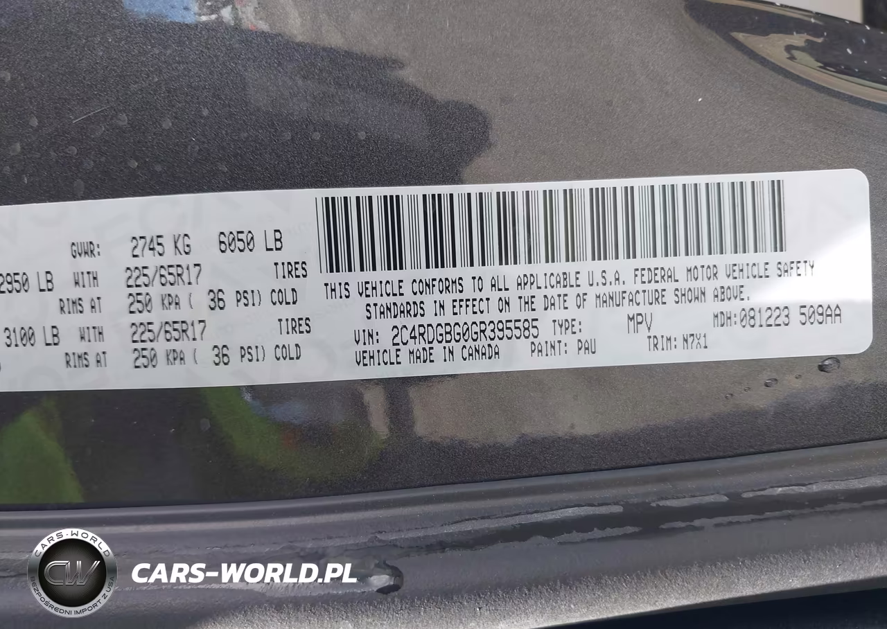 2016 Dodge Grand Caravan Se Plus VIN:2C4RDGBG0GR395585 - 9