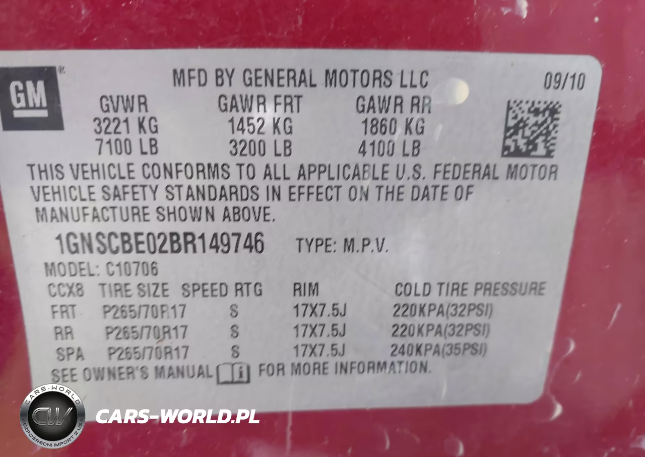 2011 Chevrolet Tahoe Lt VIN:1GNSCBE02BR149746 - 9