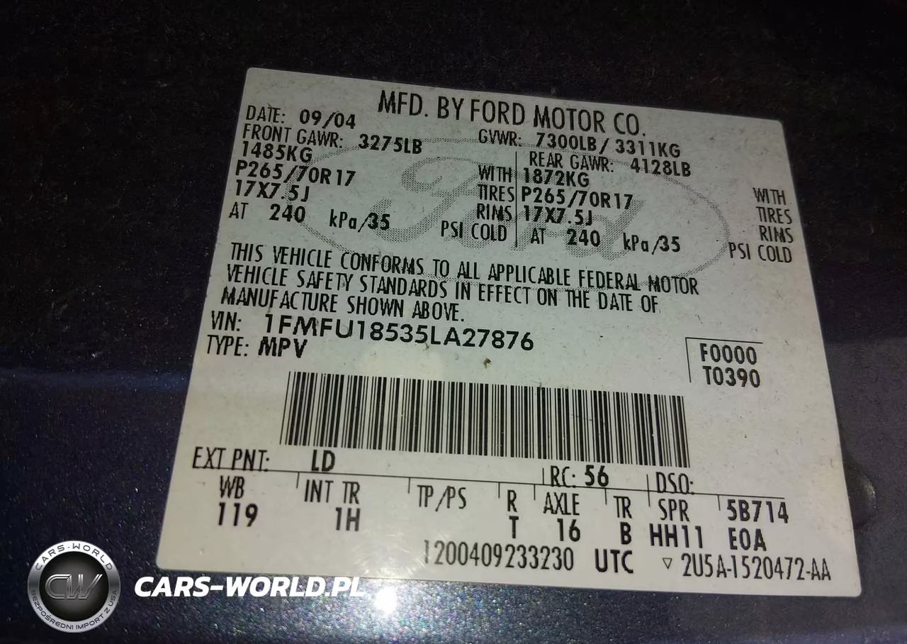 2005 Ford Expedition Eddie Bauer-King Ranch VIN:1FMFU18535LA27876 - 9