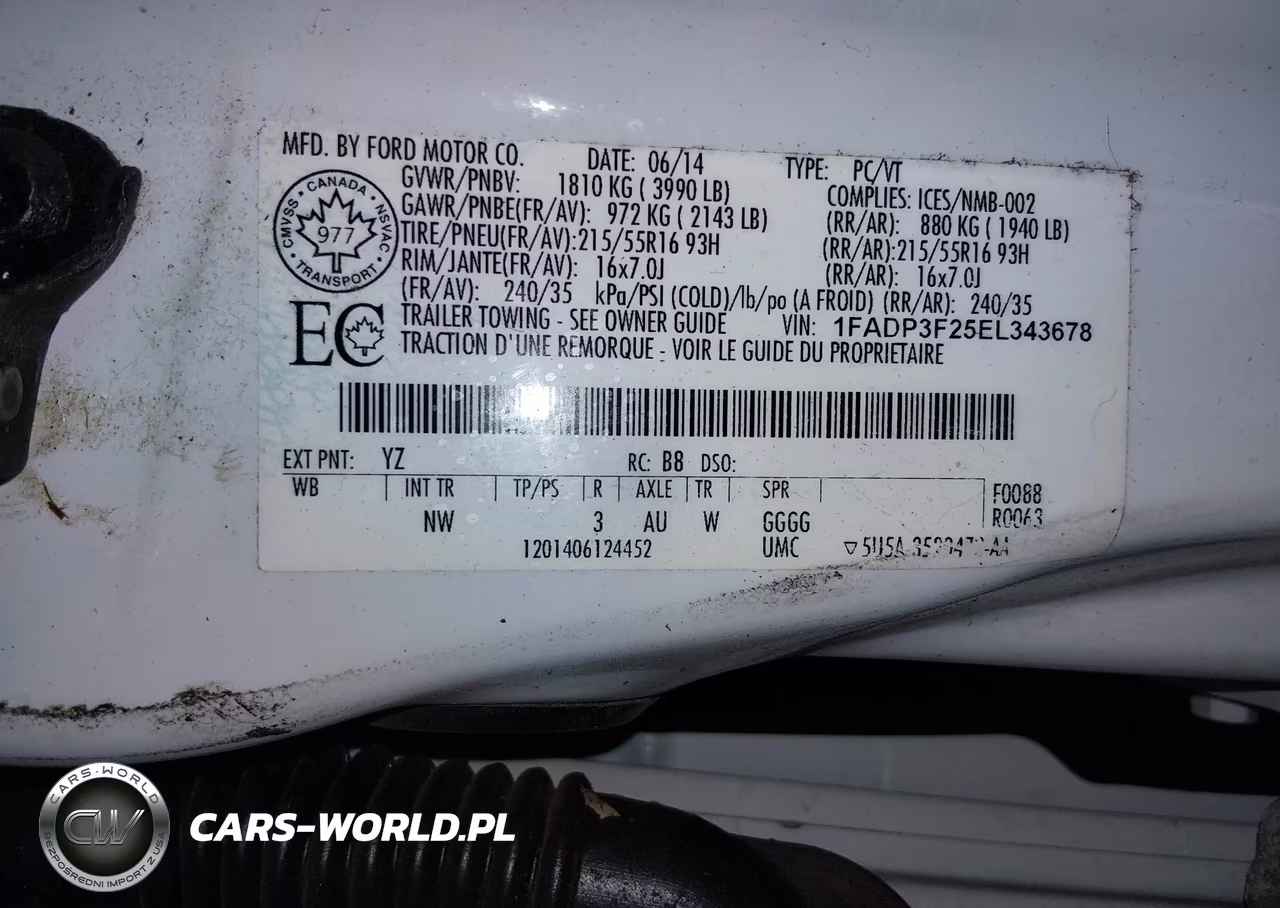 2014 Ford Focus Se VIN:1FADP3F25EL343678 - 9