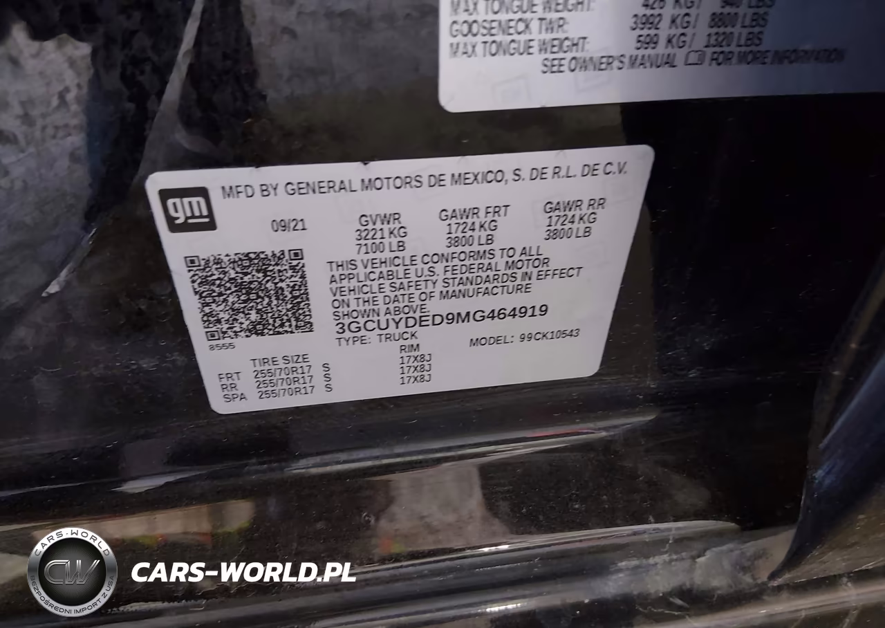 2021 Chevrolet Silverado 1500 4Wd Short Bed Lt VIN:3GCUYDED9MG464919 - 9