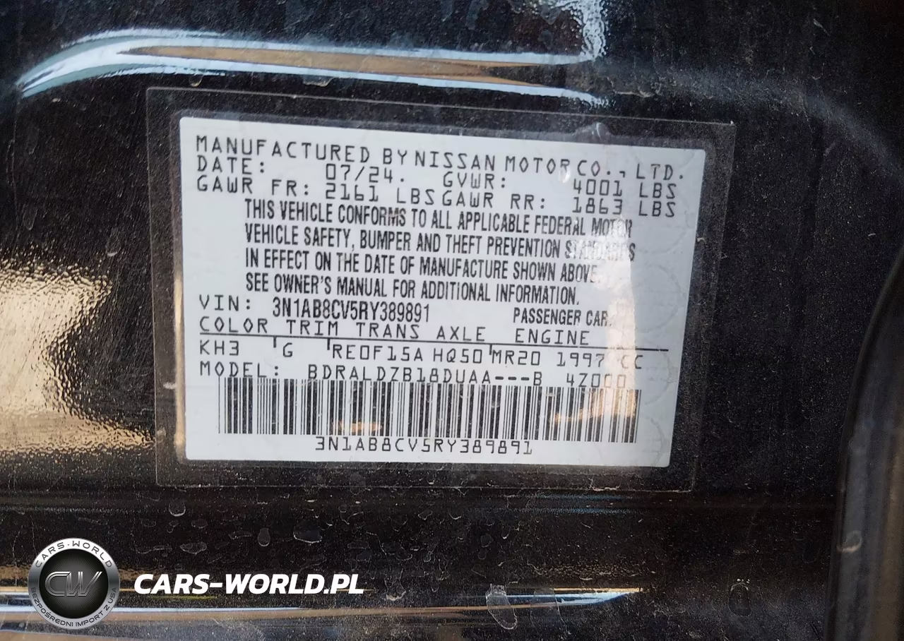 2024 Nissan Sentra Sv Xtronic Cvt VIN:3N1AB8CV5RY389891 - 9