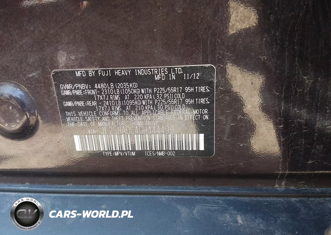 2013 Subaru Forester 2.5X Premium VIN:JF2SHADC4DH444499 - 9