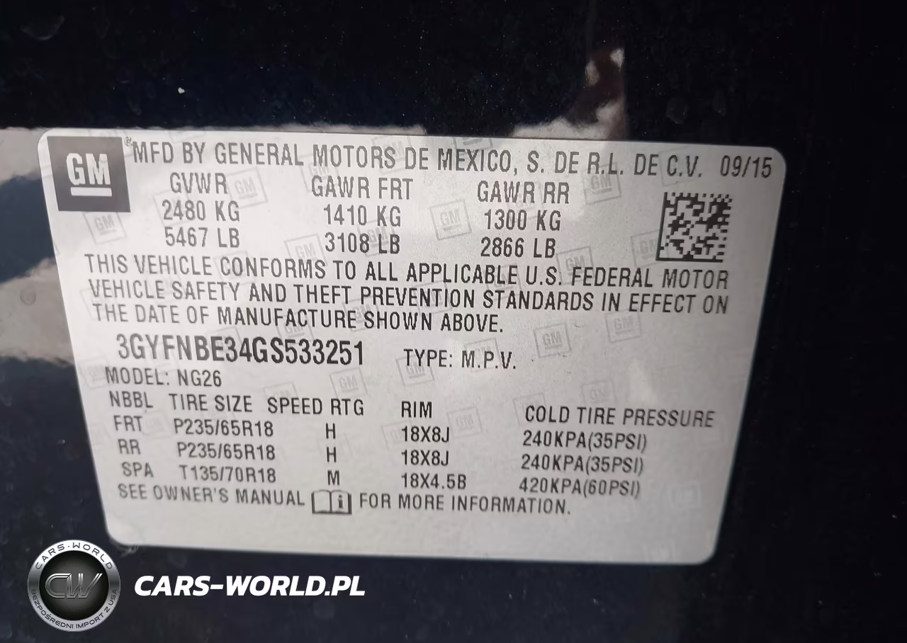 2016 Cadillac Srx Luxury Collection VIN:3GYFNBE34GS533251 - 9