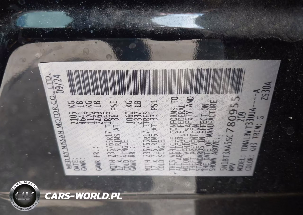 2025 Nissan Rogue S Fwd VIN:5N1BT3AA5SC780955 - 9