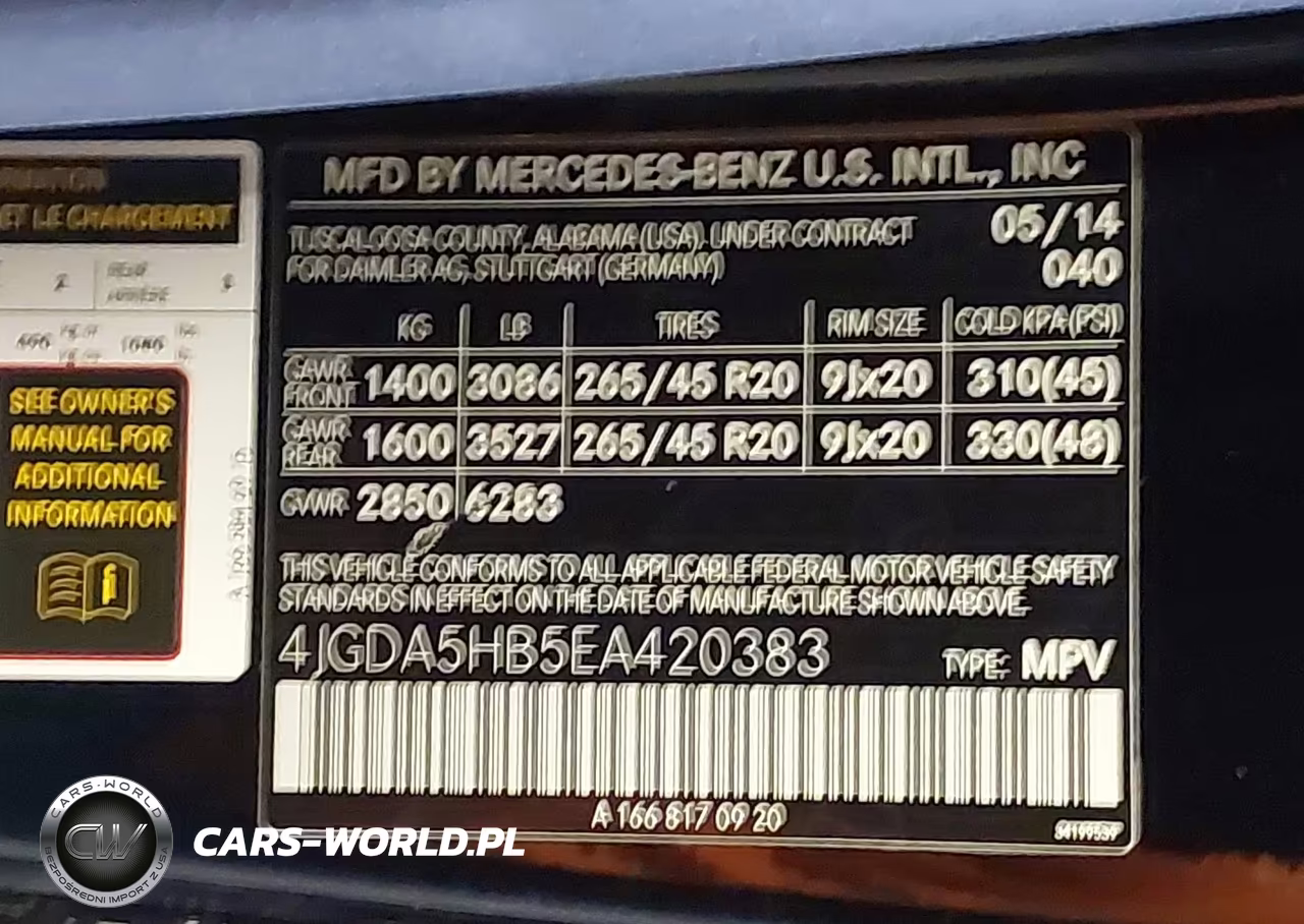 2014 Mercedes-Benz Ml 350 4Matic VIN:4JGDA5HB5EA420383 - 9