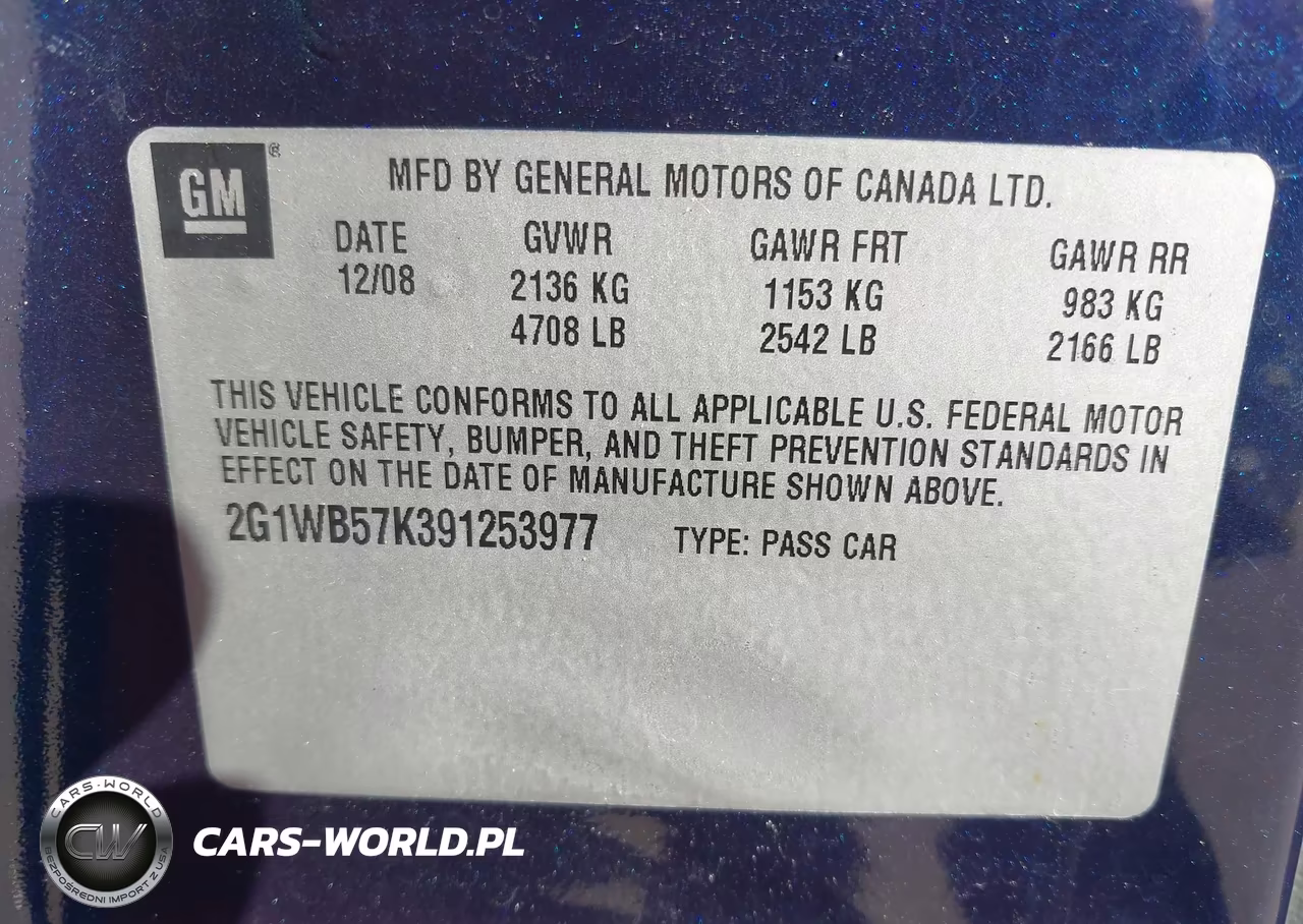 2009 Chevrolet Impala Ls VIN:2G1WB57K391253977 - 9