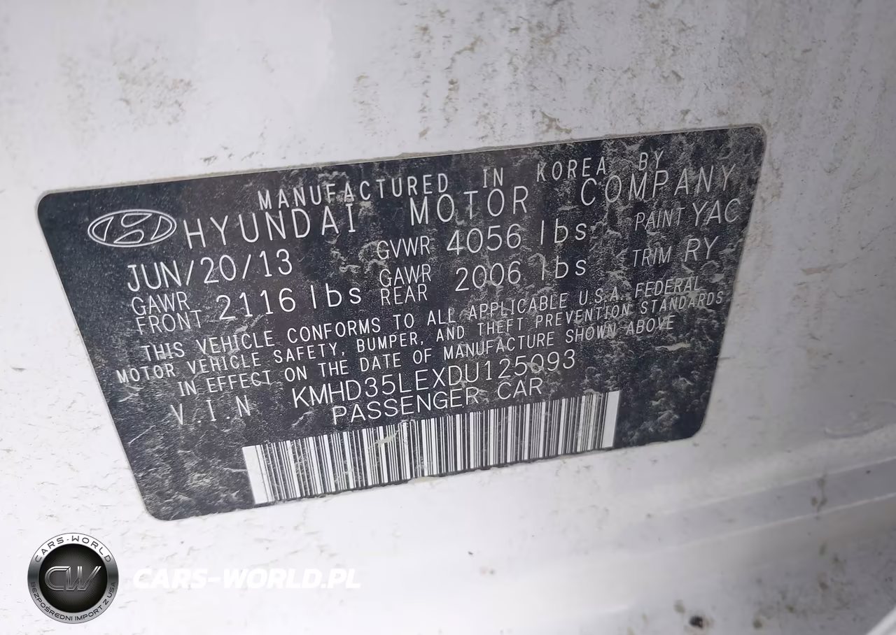 2013 Hyundai Elantra Gt VIN:KMHD35LEXDU125093 - 9