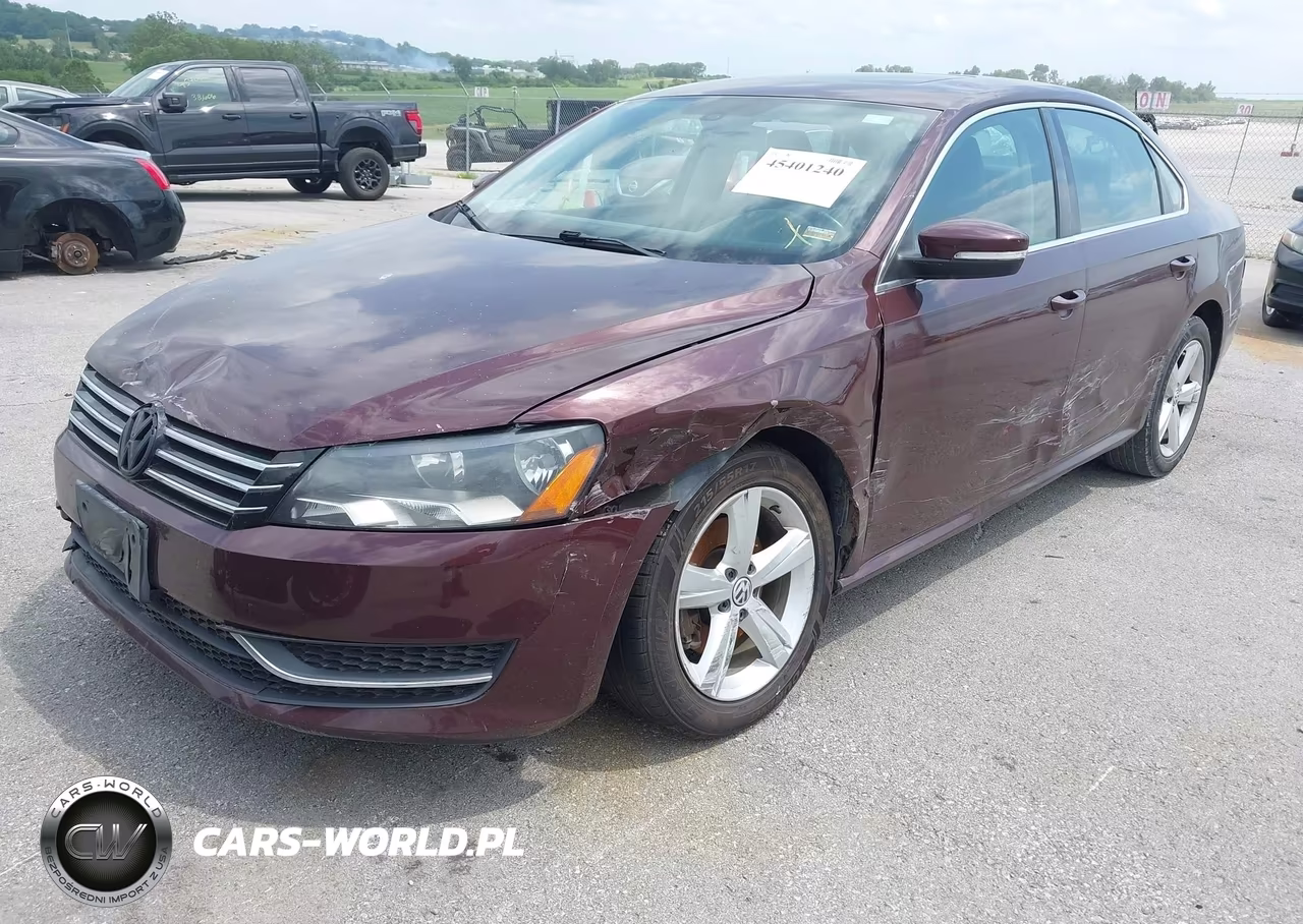 2013 Volkswagen Passat 2.5L Se VIN:1VWBP7A38DC095009 - 2
