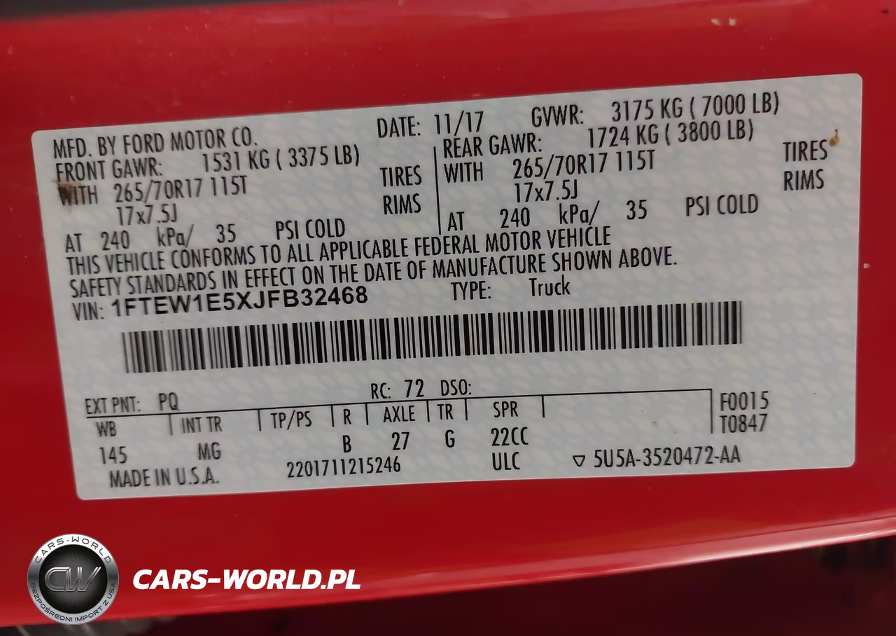 2018 Ford F-150 Xlt VIN:1FTEW1E5XJFB32468 - 9