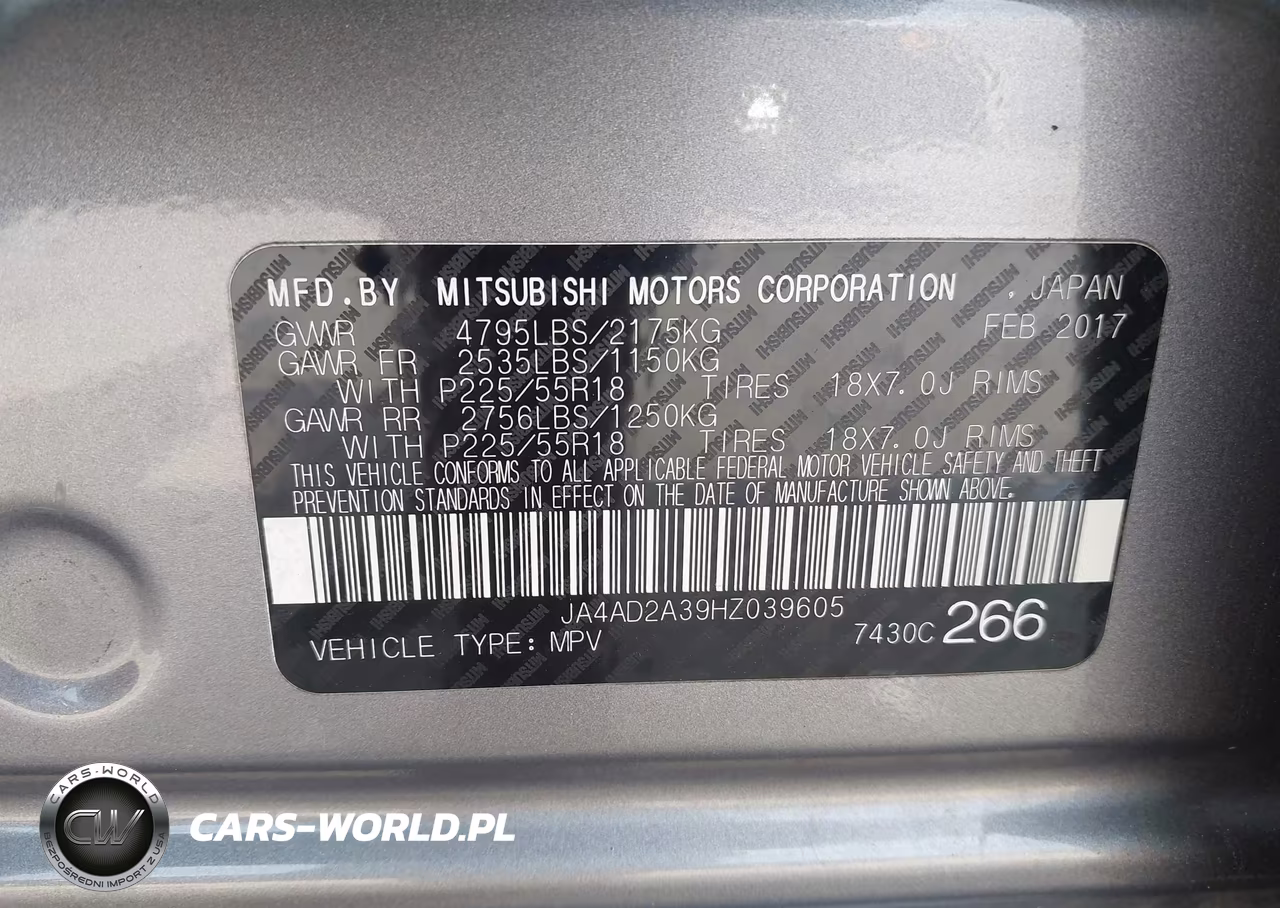 2017 Mitsubishi Outlander Es VIN:JA4AD2A39HZ039605 - 9