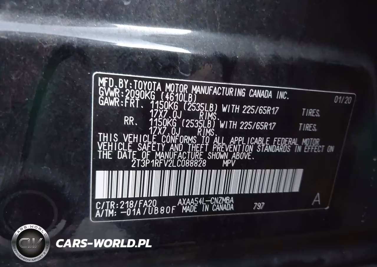 2020 Toyota Rav4 Xle VIN:2T3P1RFV2LC088828 - 9